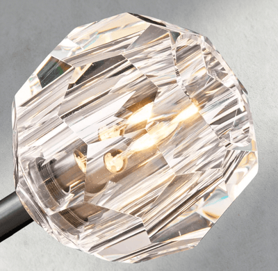 Beula De Cristal Clear/ Smoke Glass Round Cluster Chandelier 14", 19", 24", 30", 40" - cyranlighting