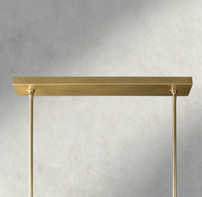 Beula De Cristal Double Linear Chandelier 60" - cyranlighting