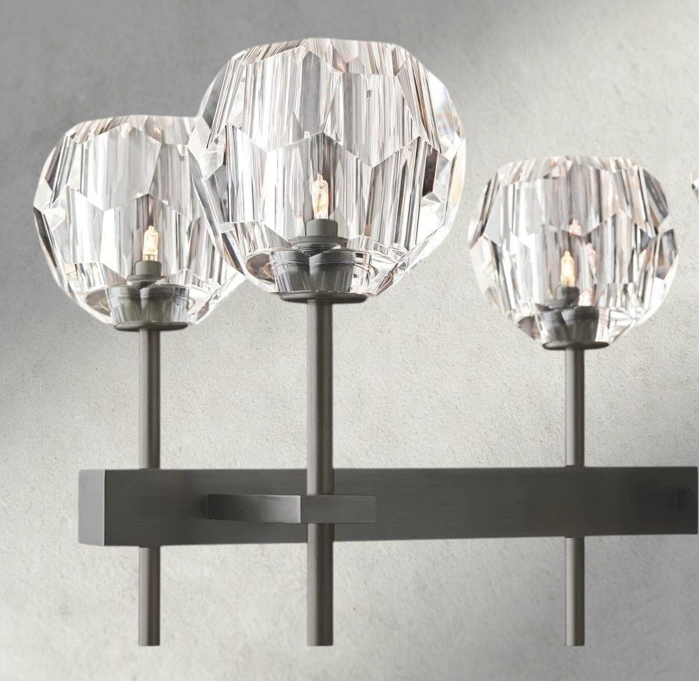 Beula De Cristal Double Linear Chandelier 60" - cyranlighting