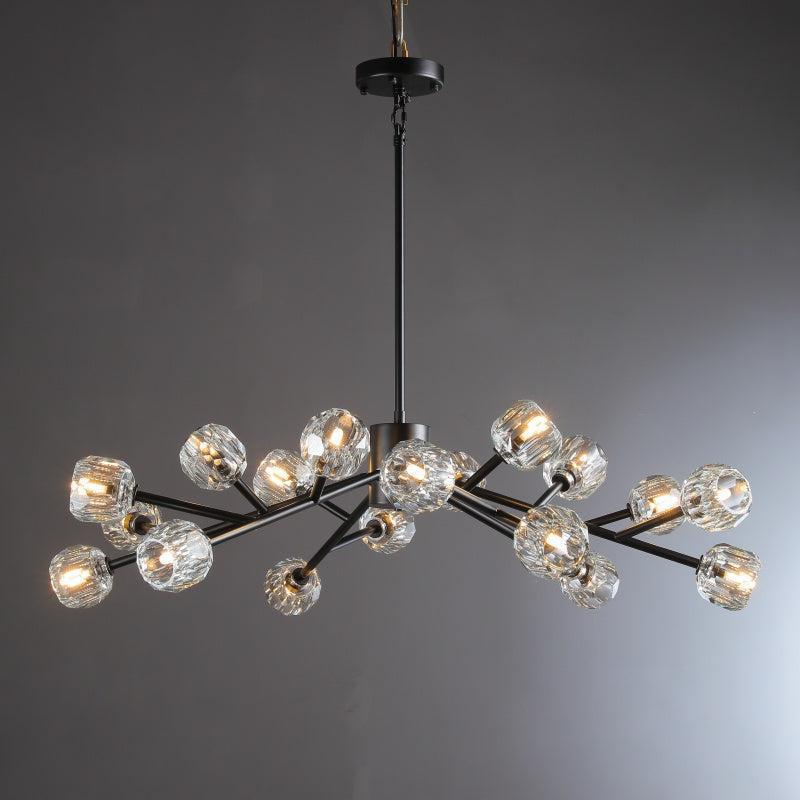Beula De Cristal Round Chandelier 24", 36", 48", 60", 72" - cyranlighting