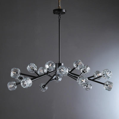 Beula De Cristal Round Chandelier 24", 36", 48", 60", 72" - cyranlighting