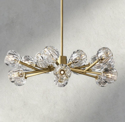 Beula De Cristal Round Chandelier 24", 36", 48", 60", 72" - cyranlighting