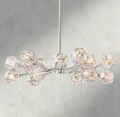 Beula De Cristal Round Chandelier 24", 36", 48", 60", 72" - cyranlighting