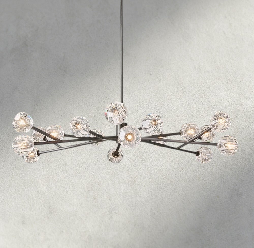 Beula De Cristal Round Chandelier 24", 36", 48", 60", 72" - cyranlighting