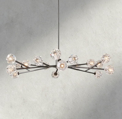 Beula De Cristal Round Chandelier 24", 36", 48", 60", 72" - cyranlighting