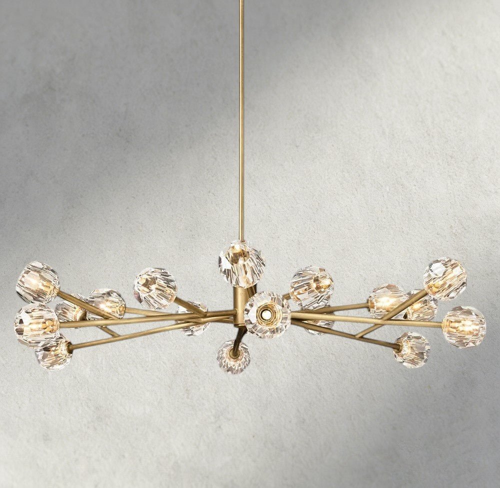 Beula De Cristal Round Chandelier 24", 36", 48", 60", 72" - cyranlighting