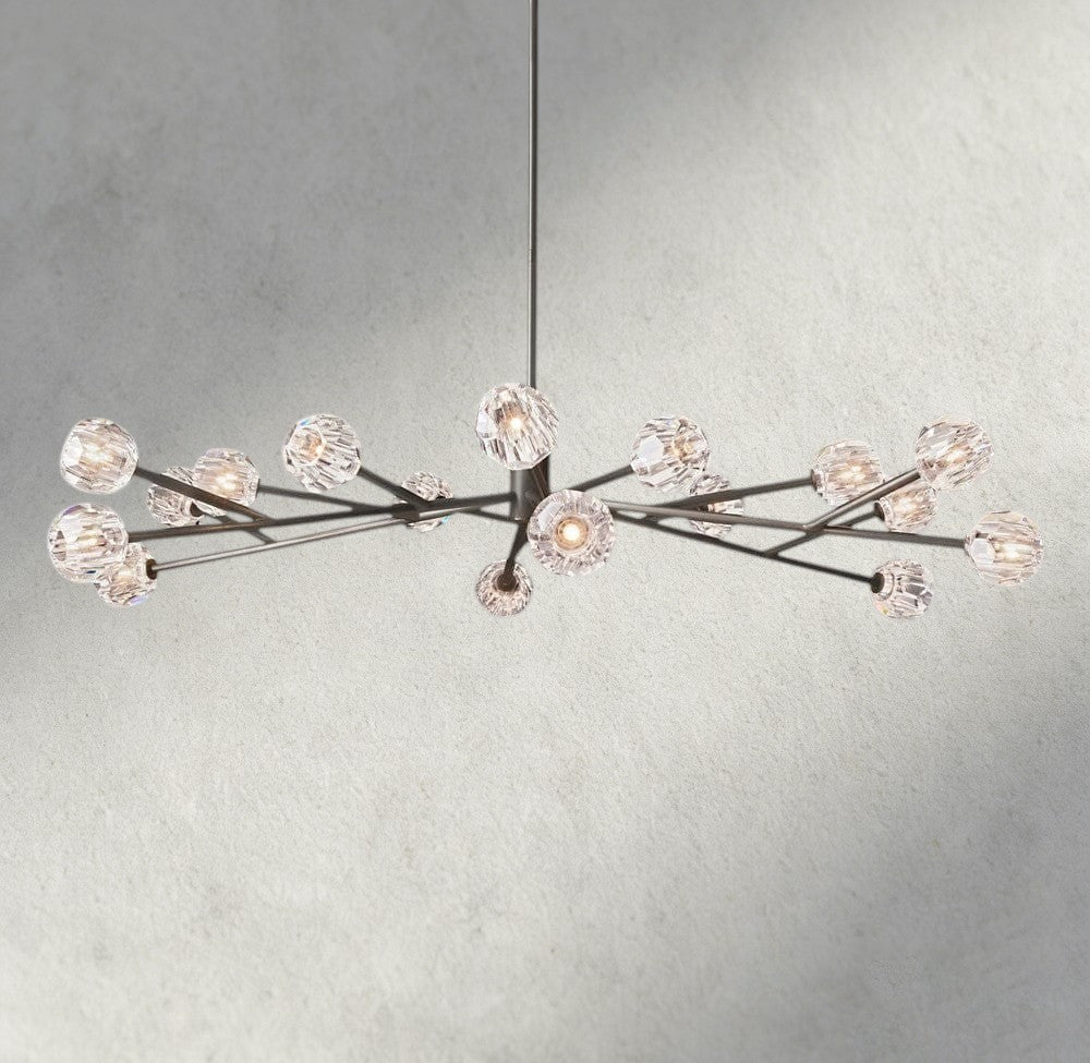 Beula De Cristal Round Chandelier 24", 36", 48", 60", 72" - cyranlighting