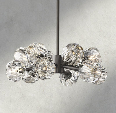 Beula De Cristal Round Chandelier 24", 36", 48", 60", 72" - cyranlighting