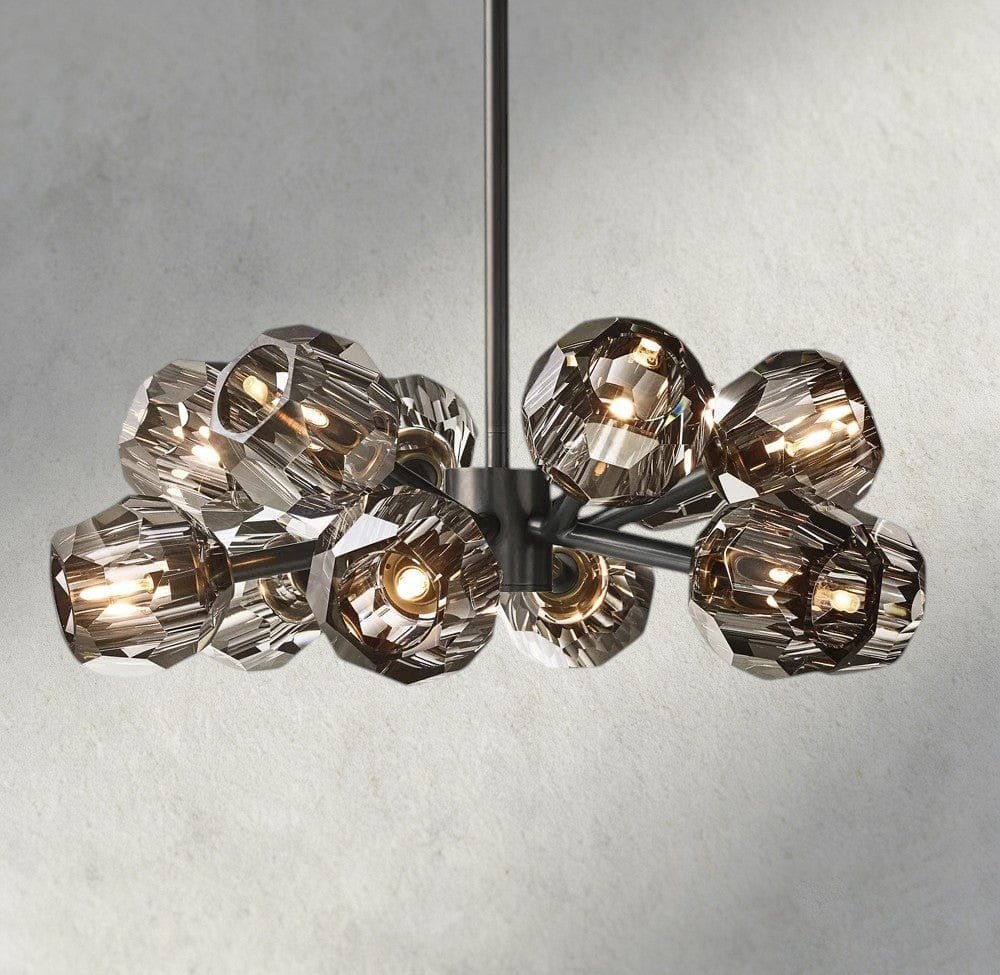 Beula De Cristal Round Chandelier 24", 36", 48", 60", 72" - cyranlighting