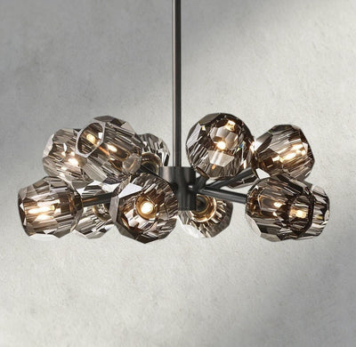 Beula De Cristal Round Chandelier 24", 36", 48", 60", 72" - cyranlighting