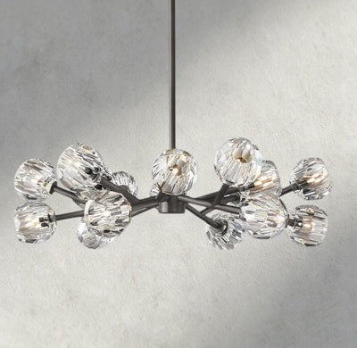 Beula De Cristal Round Chandelier 24", 36", 48", 60", 72" - cyranlighting