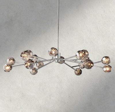 Beula De Cristal Round Chandelier 24", 36", 48", 60", 72" - cyranlighting