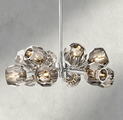 Beula De Cristal Round Chandelier 24", 36", 48", 60", 72" - cyranlighting