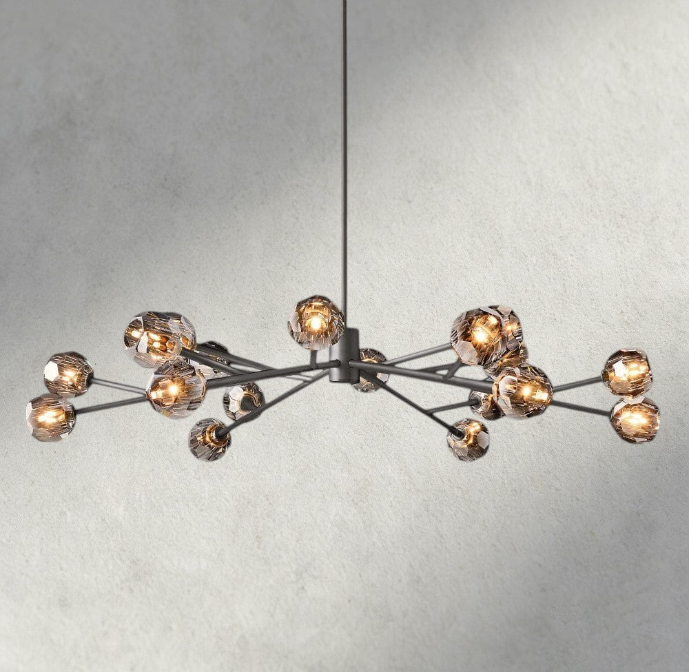 Beula De Cristal Round Chandelier 24", 36", 48", 60", 72" - cyranlighting