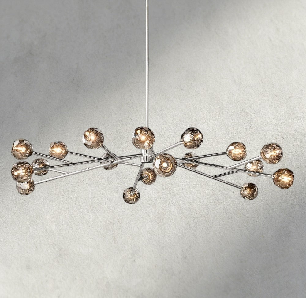 Beula De Cristal Round Chandelier 24", 36", 48", 60", 72" - cyranlighting