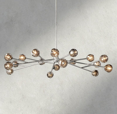 Beula De Cristal Round Chandelier 24", 36", 48", 60", 72" - cyranlighting
