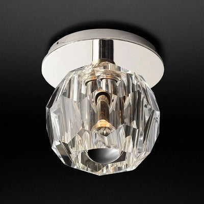 Beula De Smoke Cristal Glass Flushmount - cyranlighting