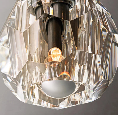 Beula De Smoke Cristal Glass Flushmount - cyranlighting
