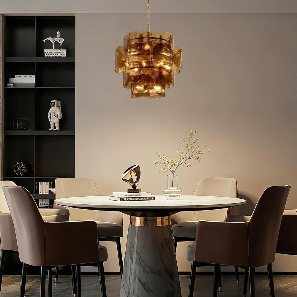 Blaire Round Chandelier - cyranlamps