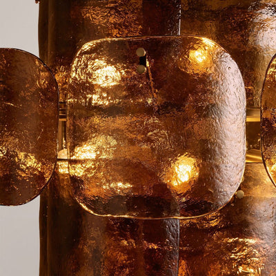 Blaire Tiered Blown Glass Chandelier - cyranlamps