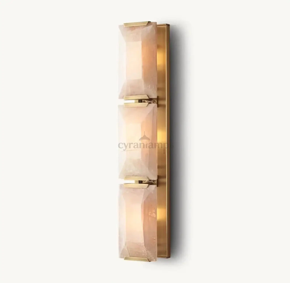 Brookhill Alabaster Crystal Sconce - Wall Sconce