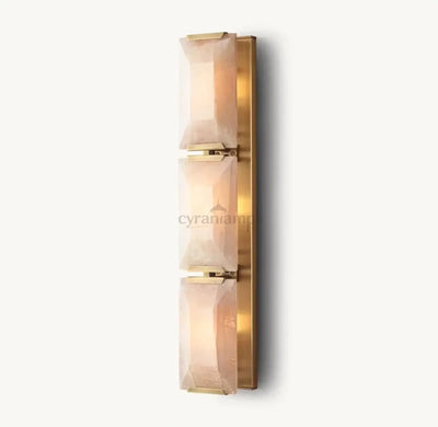 Brookhill Alabaster Crystal Sconce - Wall Sconce