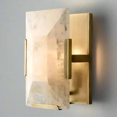 Brookhill Alabaster Crystal Wall Sconce - Wall Sconce