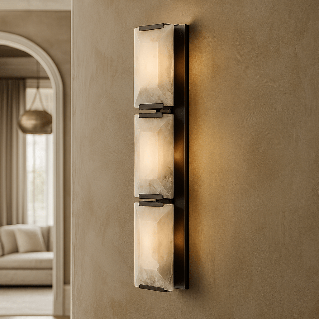 Brookhill Calcite Crystal Sconce - cyranlamps