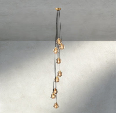 Bubble Clear Glass Cascade Pendant - cyranlighting