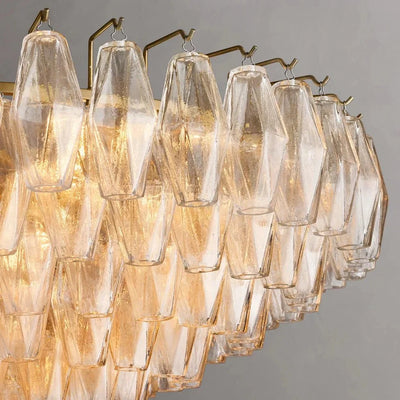 Burnley Glass Chandelier - cyranlamps