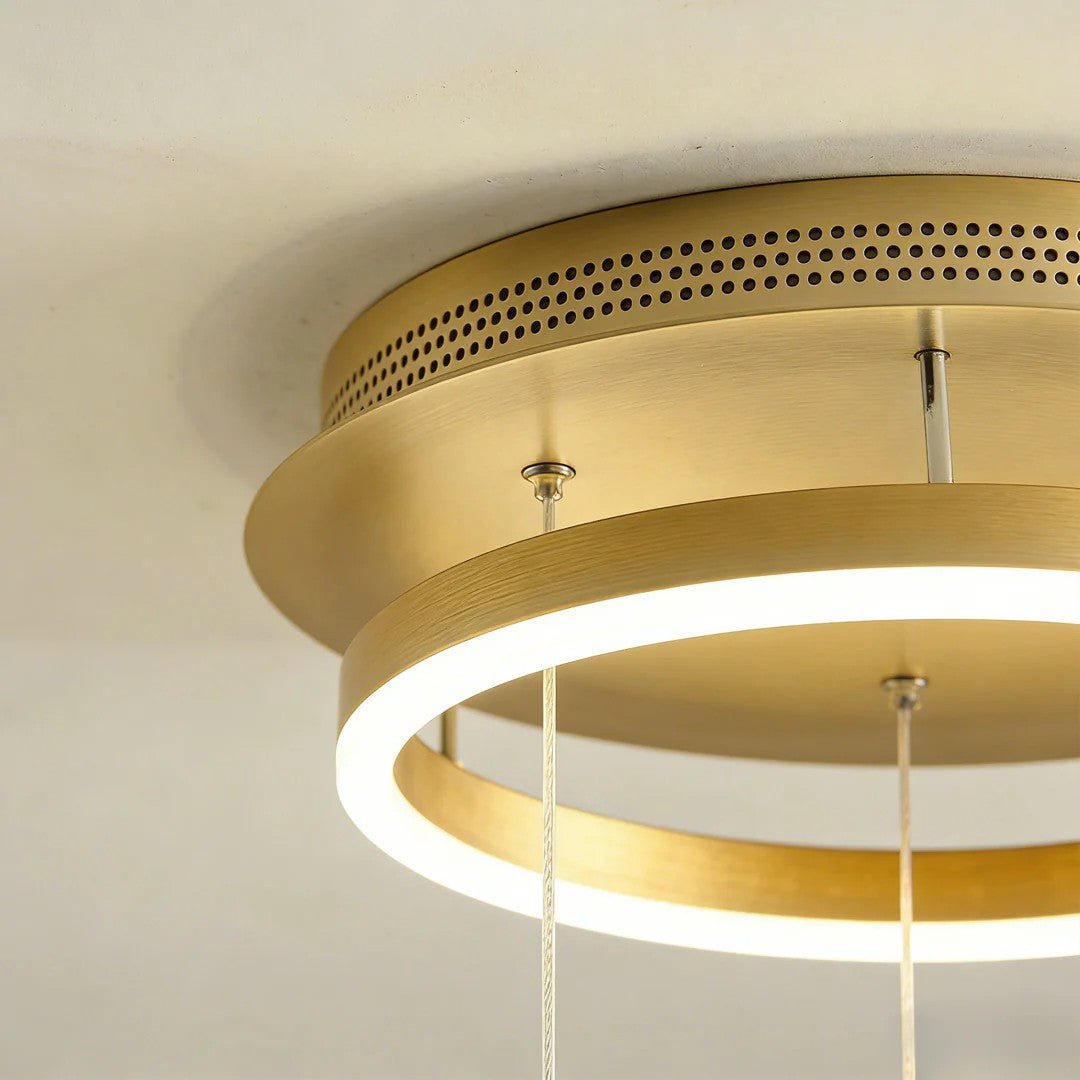 Butterfly Chandelierv Modern Metal Disk Acrylic Ceiling Light - Cyran Lamps