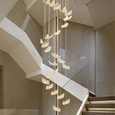 Butterfly Chandelierv Modern Metal Disk Acrylic Ceiling Light - Cyran Lamps