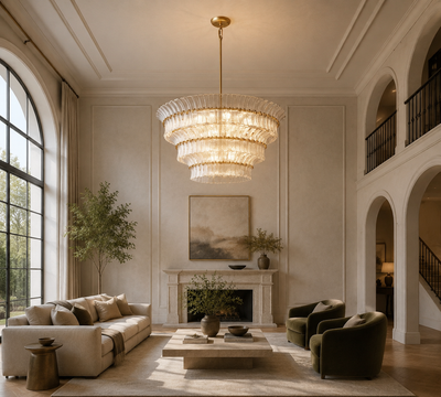 Romanion Glass Round Chandelier
