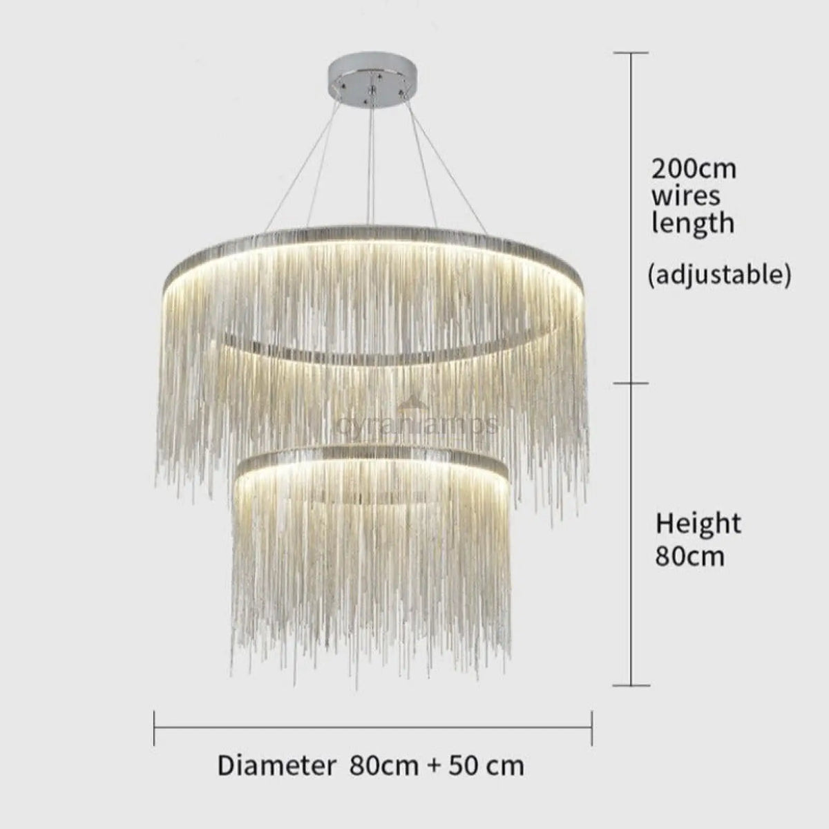 Cadena Modern Chandelier - cyranlighting
