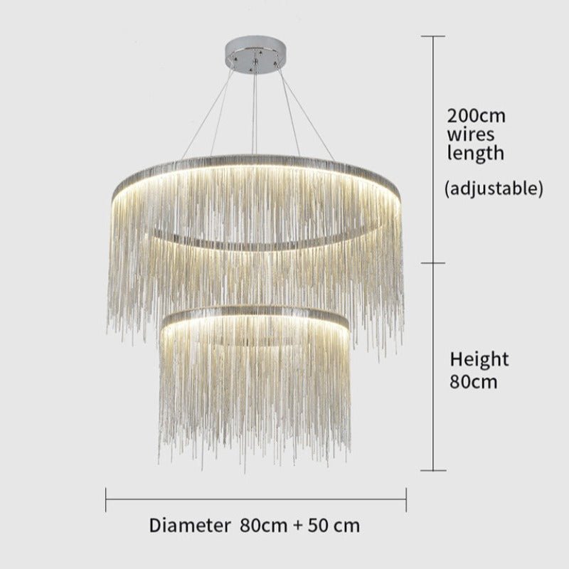 Cadena Modern Chandelier - cyranlamps