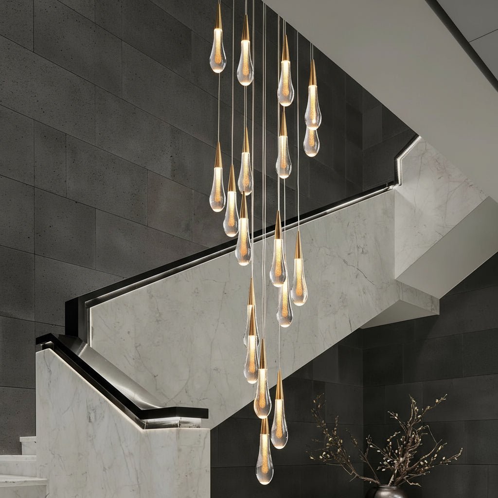 Cadere Modern Staircase Chandelier - cyranlamps