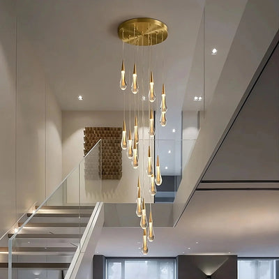 Cadere Modern Staircase Chandelier - cyranlamps