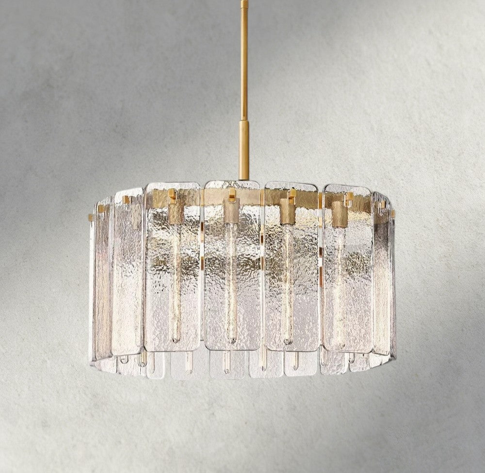 Calam Glass Round Chandelier 36", 48", 60" - Cyran Lamps