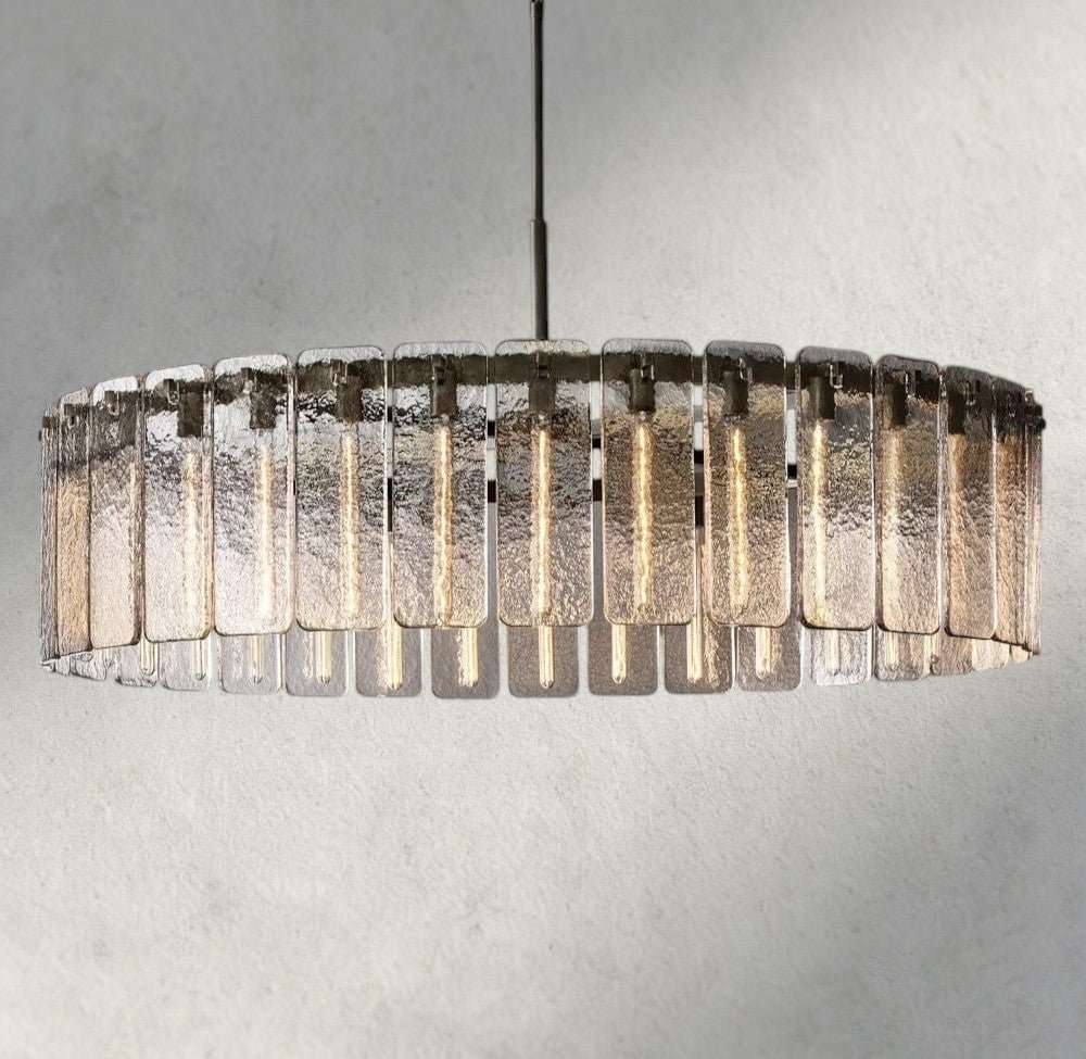 Calam Glass Round Chandelier 36", 48", 60" - Cyran Lamps