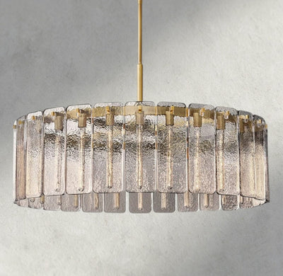 Calam Glass Round Chandelier 36", 48", 60" - Cyran Lamps