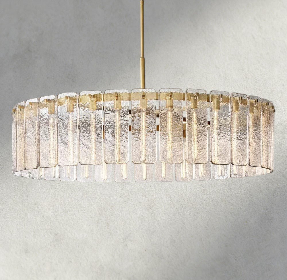 Calam Glass Round Chandelier 36", 48", 60" - Cyran Lamps