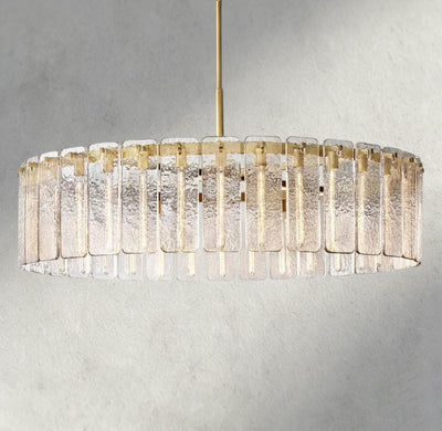 Calam Glass Round Chandelier 36", 48", 60" - Cyran Lamps