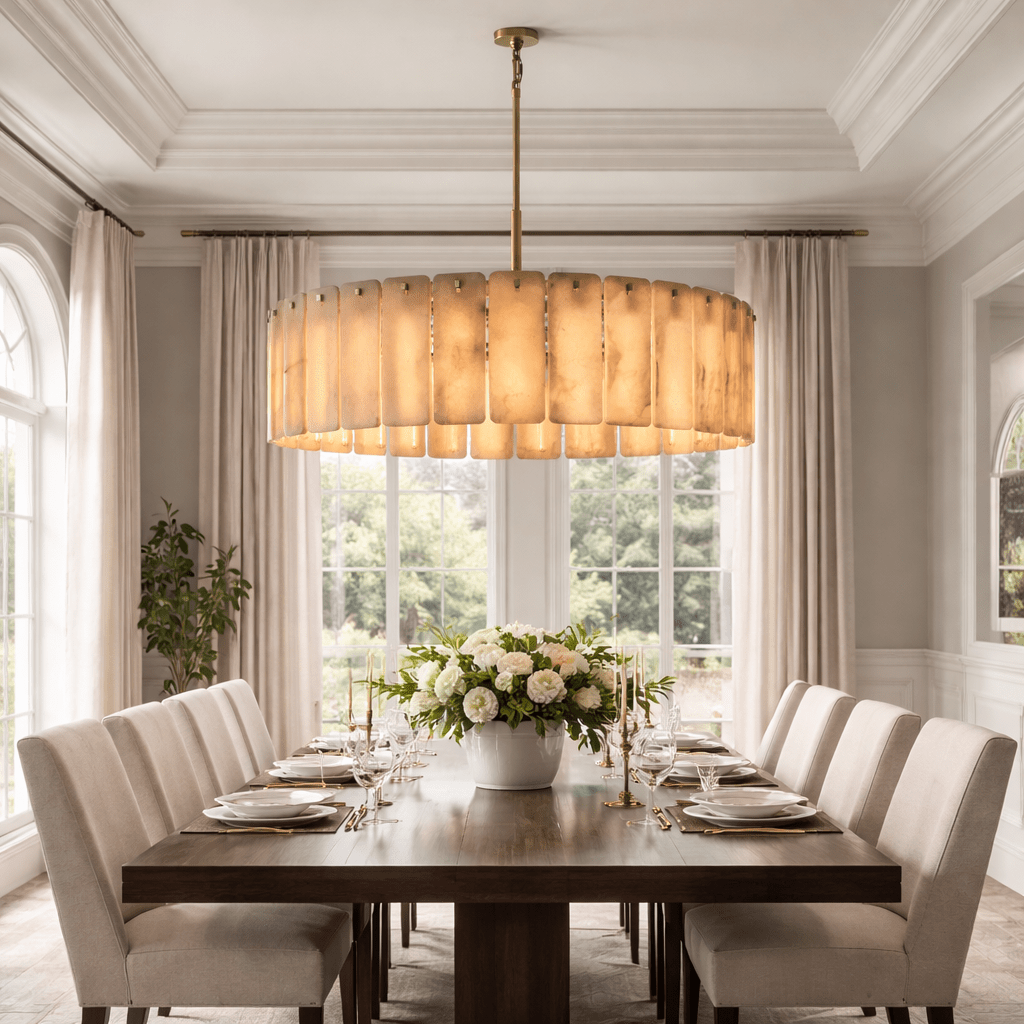 Calametta Onyx Round Chandelier - cyranlighting
