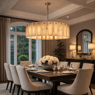 Calametta Onyx Round Chandelier - cyranlighting