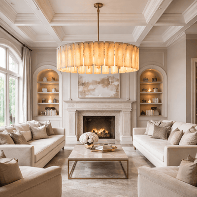 Calametta Onyx Round Chandelier - cyranlighting