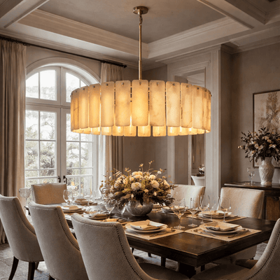 Calametta Onyx Round Chandelier - cyranlighting