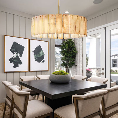 Calametta Onyx Round Chandelier - cyranlighting