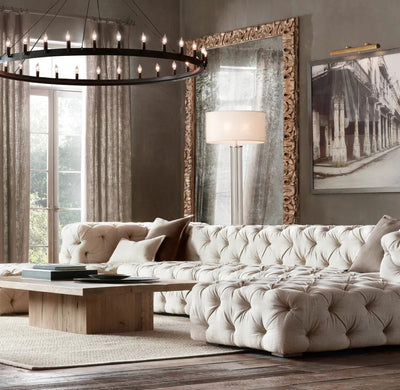 Camena Vintage Candelabra Round Chandelier - Cyran Lamps
