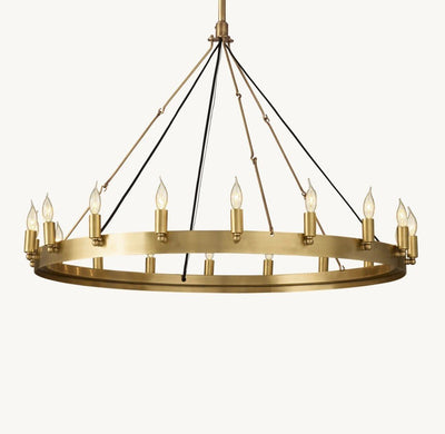 Camena Vintage Candelabra Round Chandelier - Cyran Lamps
