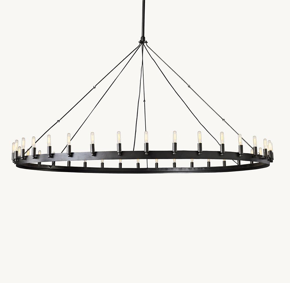 Camena Vintage Filament Round Chandelier - Cyran Lamps
